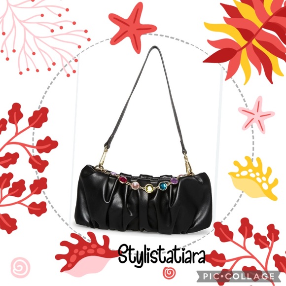 Betsey Johnson Party Black Shoulder Bag - Picture 12 of 12